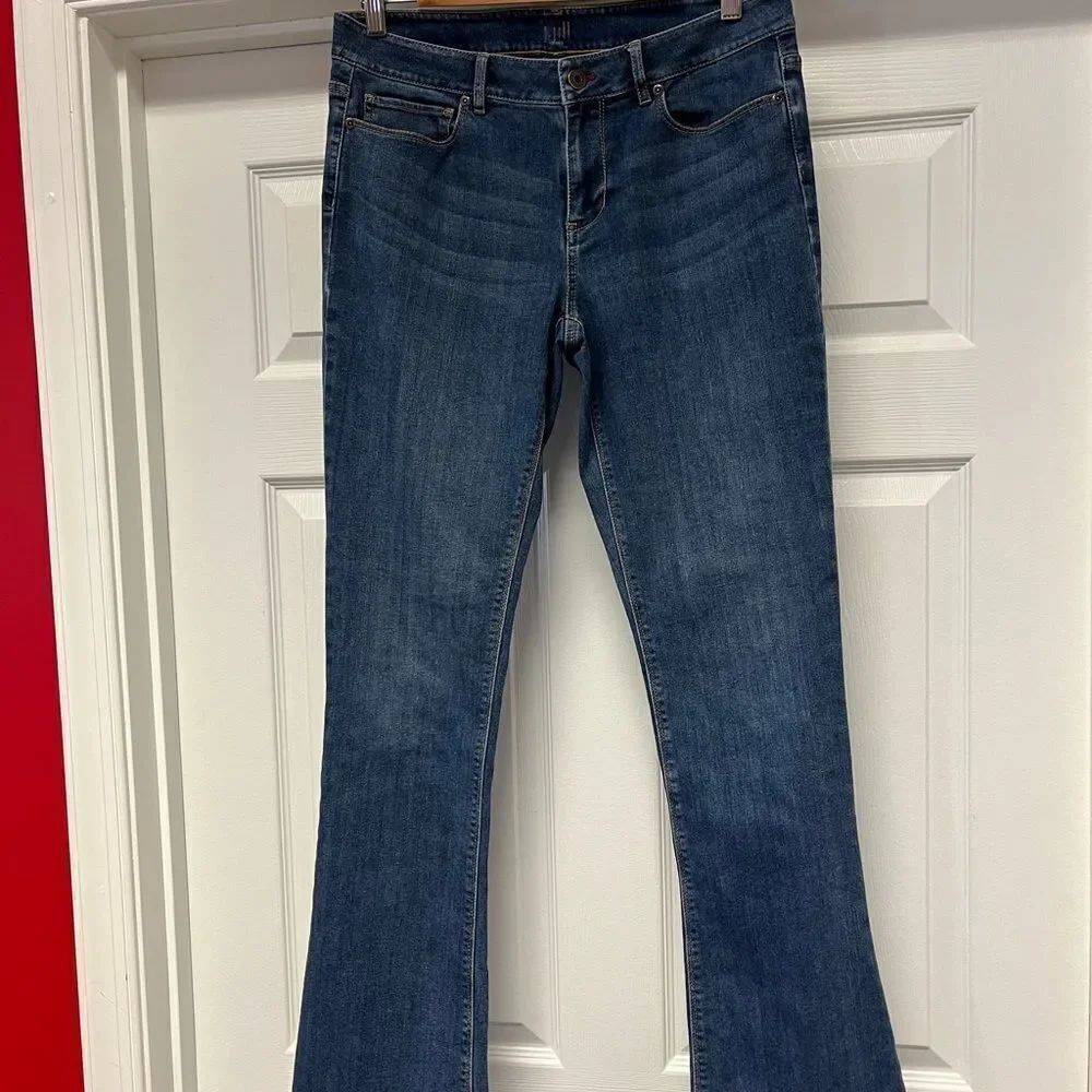 J. Jill Authentic Fit Slim Boot Cut Stretch Jeans sz 6 EUC